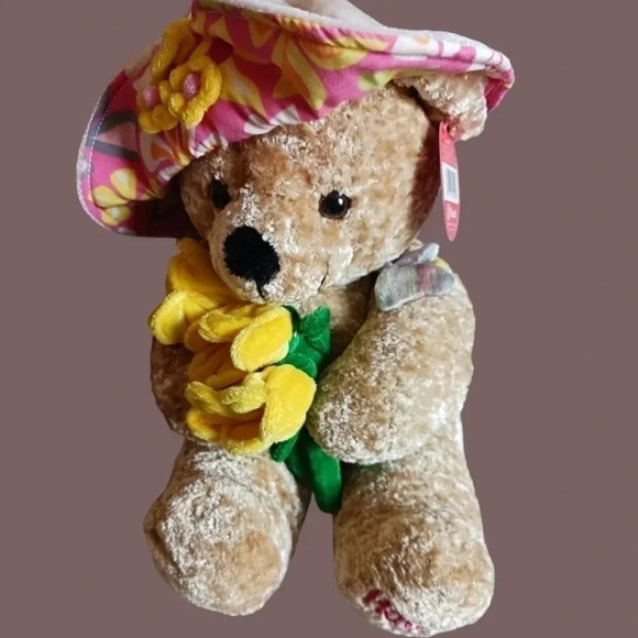 Fiesta Hawaii chenille plush bear - Picture 6 of 10